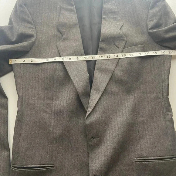 Vintage Pierre Cardin Mens Jacket Blazer Size XL Brown 100% Wool Union Made USA - Picture 9 of 11